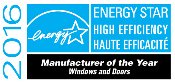 ENERGY STAR  2016 Manufacturer of the Year, Windows and Doors