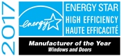 ENERGY STAR  2017 Manufacturer of the Year, Windows and Doors